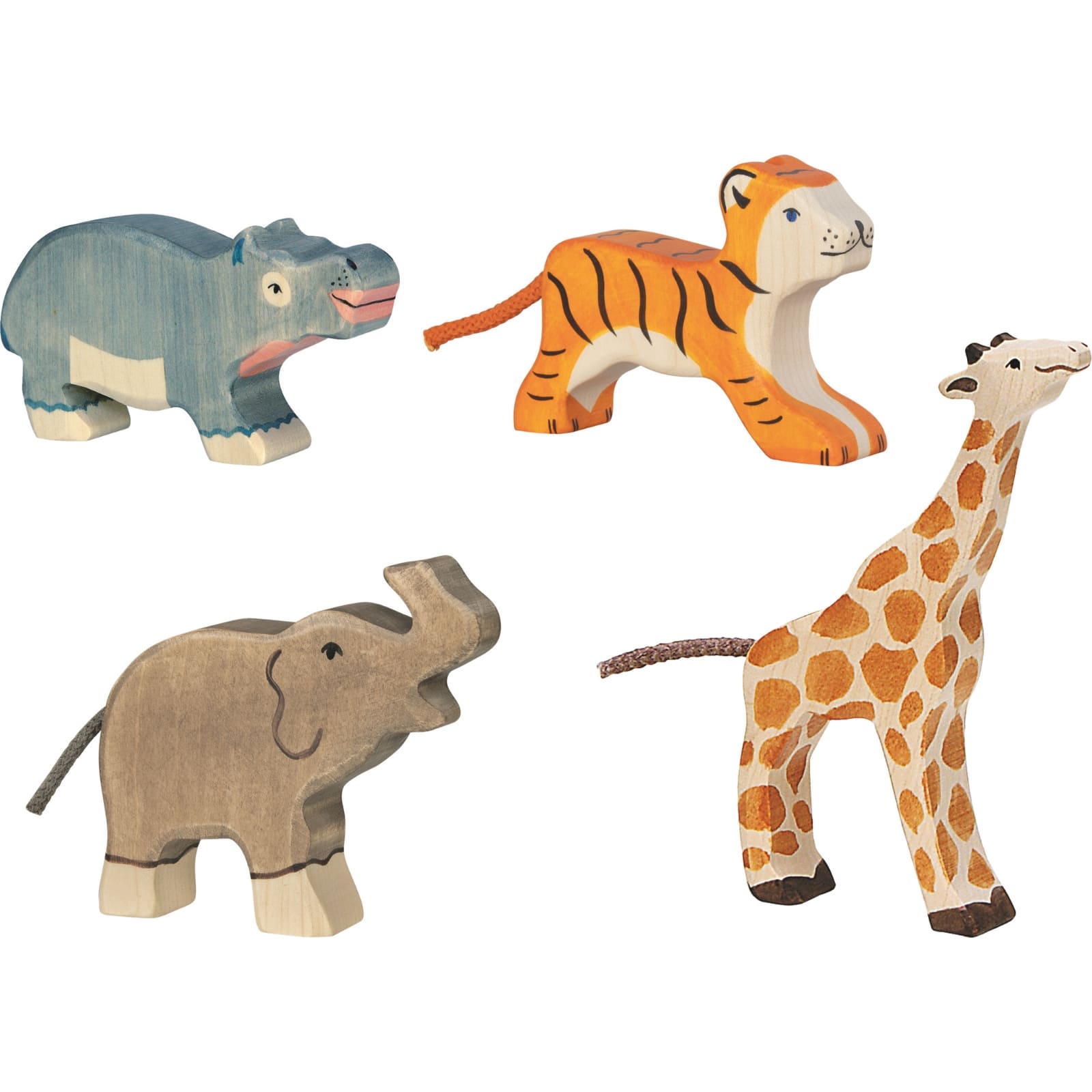 Holztiger Wilde Tiere-Set