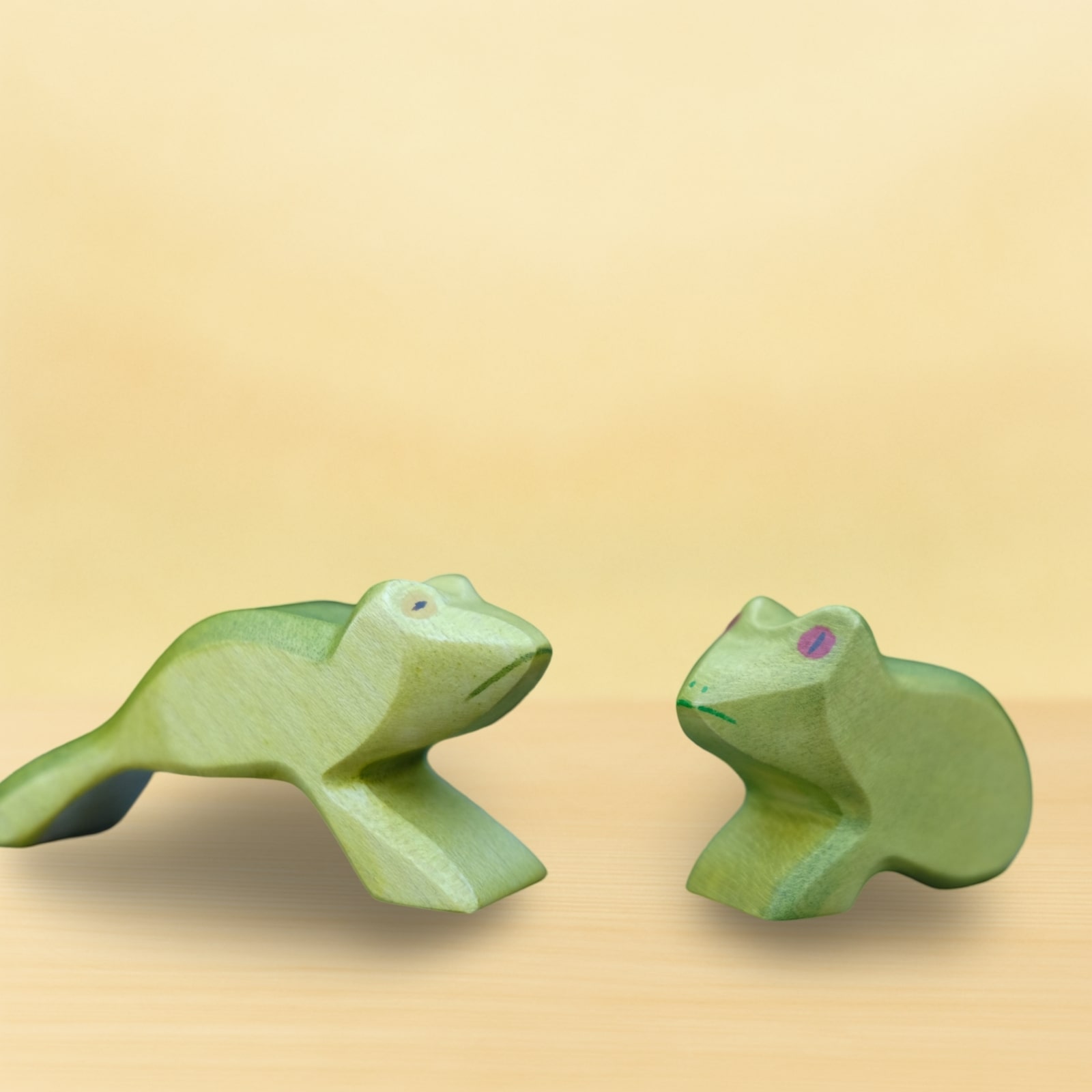 HolzWald Frosch springend