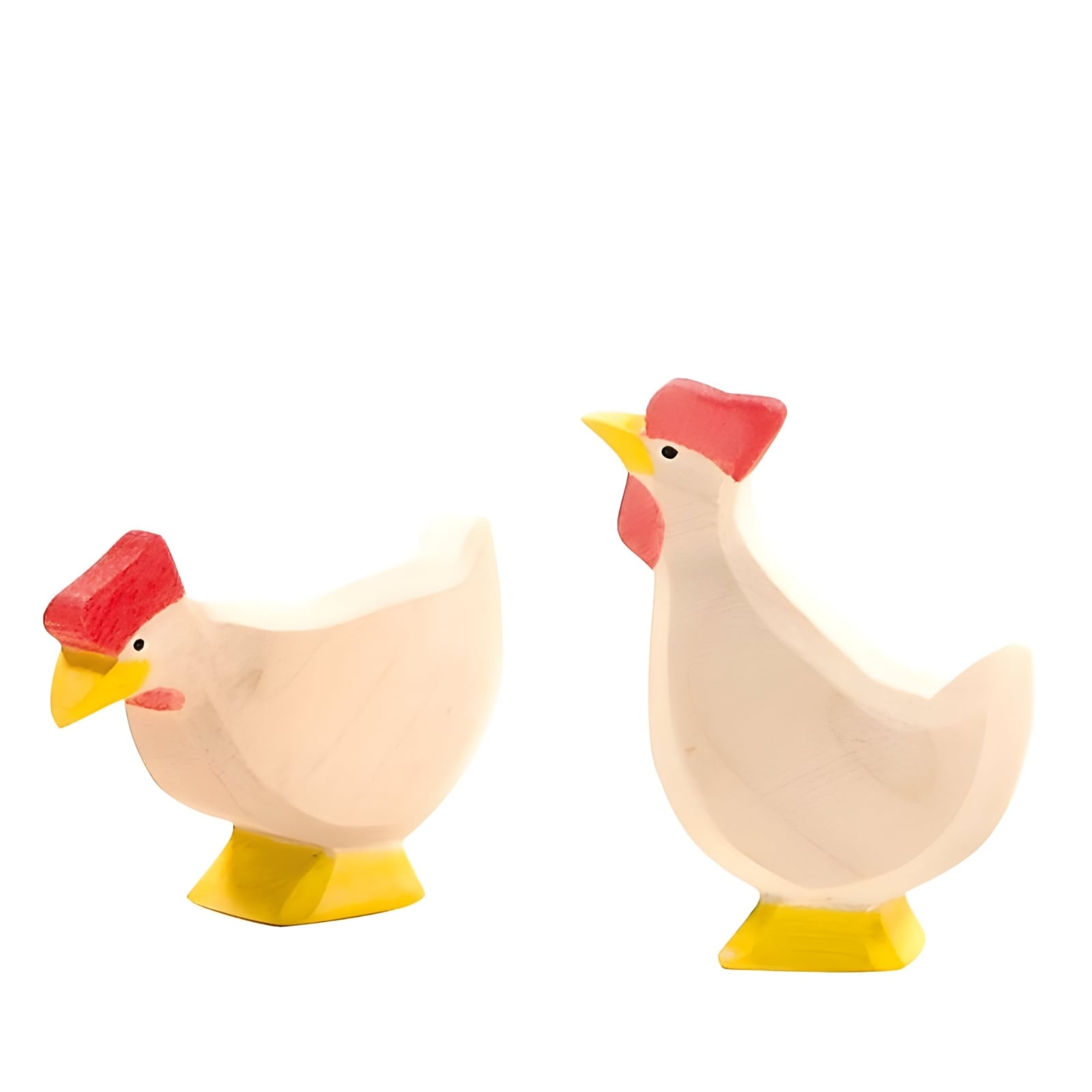 Hen white standing 13112
