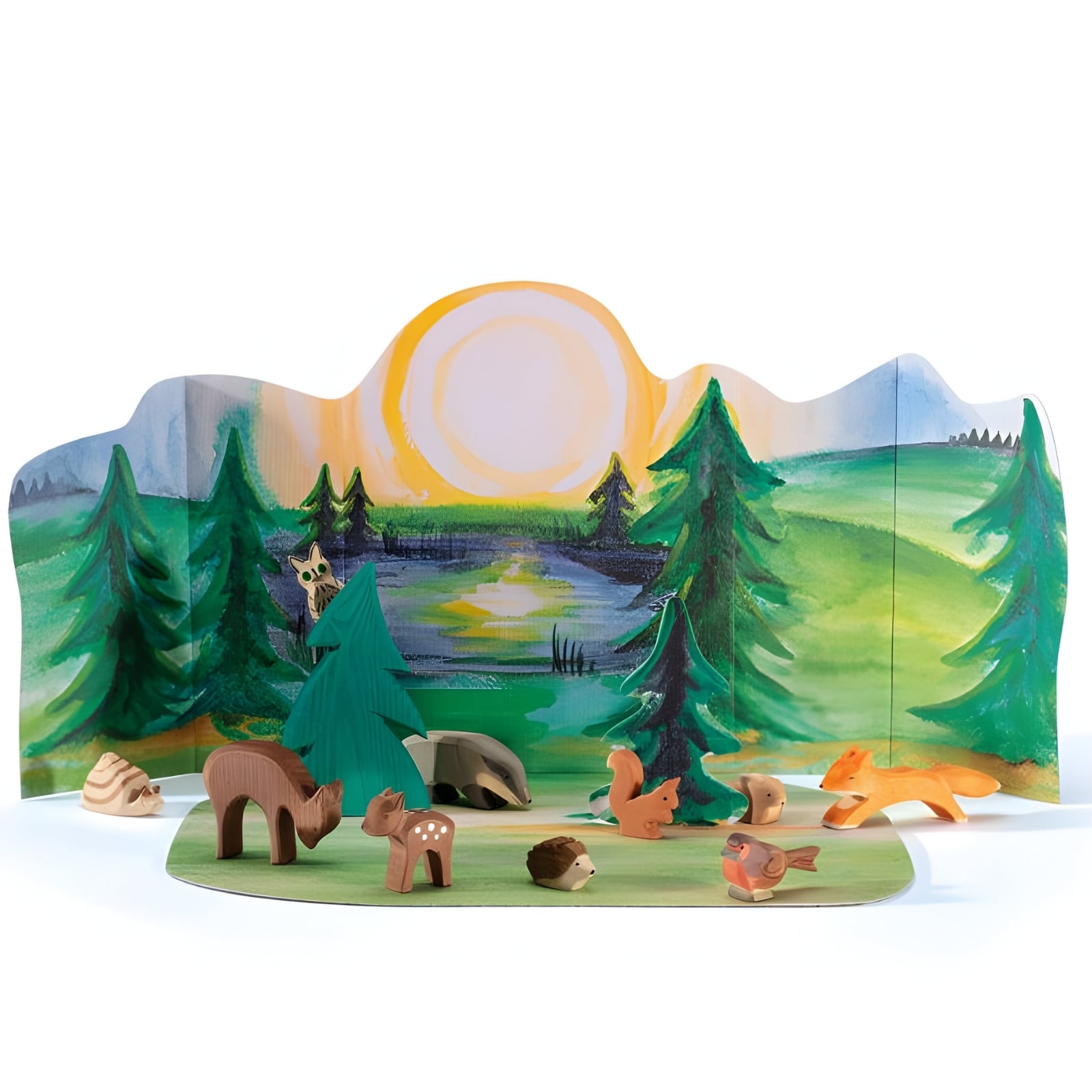 Forest Set with Diorama 12 pcs 60304
